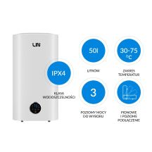 Elektroboiler LIN LIFVD1SMWH 50L UNIVERSAL grau