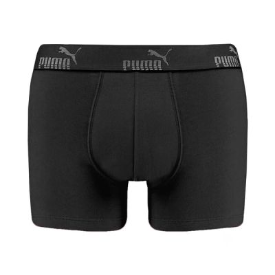 2. Puma Herren-Boxershorts, 3er-Pack, Schwarz/Grau, bequeme Baumwolle