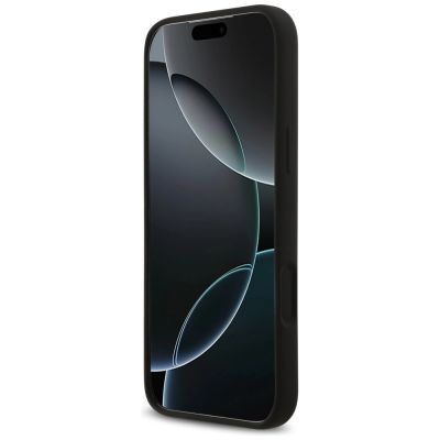5. Guess Silikonhülle mit großem 4G-Schriftzug für iPhone 17 Pro Max – Schwarz
