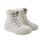 5. Lee Cooper Damen-Winterstiefel, weiße, gefütterte Stiefeletten mit Reißverschluss