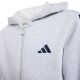 3. adidas Essentials Kapuzenpullover mit durchgehendem Reißverschluss für Kinder, Hellgrau KQ9050