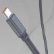 5. Dudao K31 Pro 45W 20000mAh Powerbank mit integriertem einziehbarem USB-C-Kabel - Grau