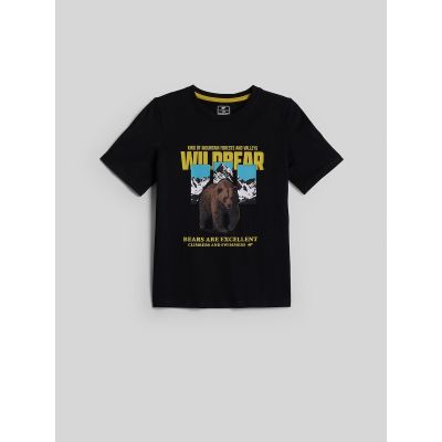 5. Jungen-T-Shirt mit Aufdruck, regulär, Größe 4F 4FJKAW26TTSHM4456-20S