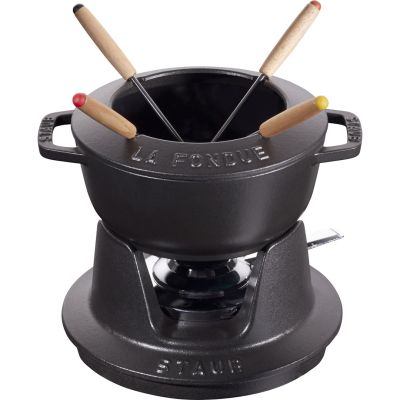Staub Fondue-Set – 16 cm, Schwarz
