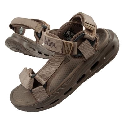 Lee Cooper Herrenschuhe mit Klettverschluss, hellgrüne Strandsandalen für den Sommer