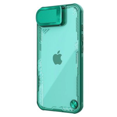 3. Nillkin Iceblade Schutzhülle mit Objektivabdeckung und Ständer für iPhone 16e / 17e – Grün
