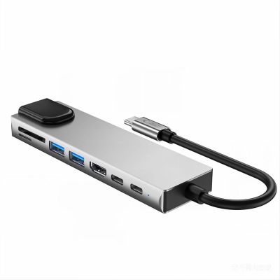 4. Tech-Protect HB09 USB-Hub 8-in-1 (USB-C + USB-A 3.0 + USB-C 3.0 + HDMI 4K 60Hz + SD/TF + PD 100W + RJ45 1000 MB/s) – Grau