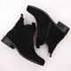 3. Damen-Boots mit Schnürung und Reißverschluss, warm gefüttert, schwarz M.Daszyński SA198-24