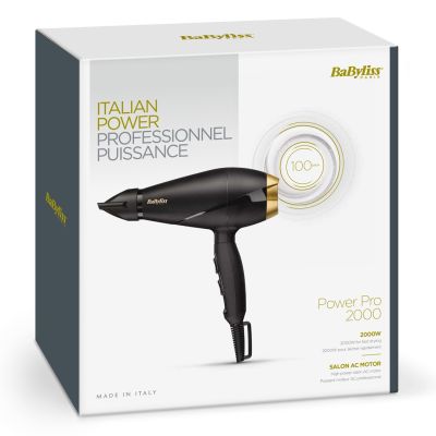 3. Babyliss 6704E Haartrockner (2000W; schwarz)
