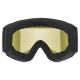 3. Uvex 5501822130 Skibrille Schwarz Unisex, verspiegelte zylindrische (flache) Scheibe