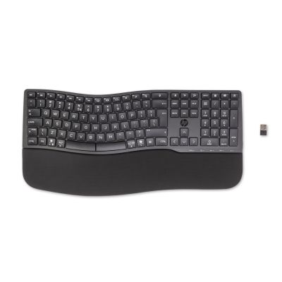 11. HP 680 Comfort Dual-Mode-Tastatur, kabellos/Bluetooth, Schwarz, 8T6L8AA