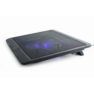 4. GEMBIRD 15" Notebook-Kühlständer mit 1 x 12 cm Lüfter, LED-Hintergrundbeleuchtung, NBS-1F15-04