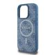6. Guess 4G Ring Classic Logo MagSafe-Hülle für iPhone 16 Pro – blau