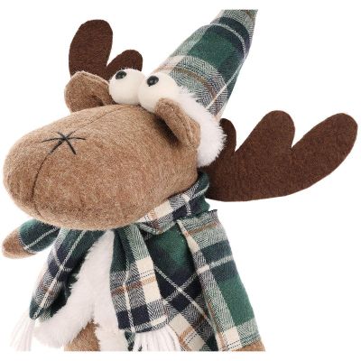 11. Dekoratives Weihnachts-Rentier, braun, 35+20 cm