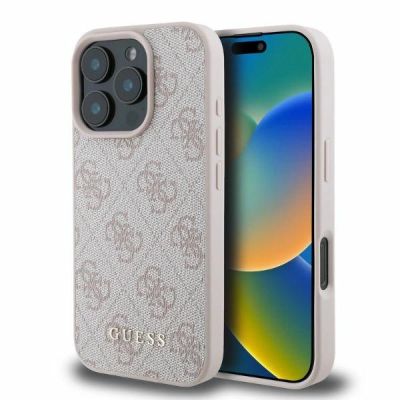 Guess 4G Classic Hülle für iPhone 16 Pro Max – Rosa