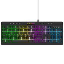 Wozinsky WKG-1044 Kabelgebundene Gaming-Tastatur mit Hintergrundbeleuchtung und Membrantastatur – Schwarz