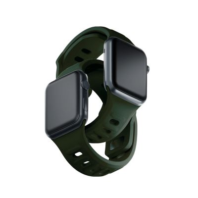 13. 3mk Silikon- Watch für Apple Watch 42 / 44 / 45 / 49 mm – Grün