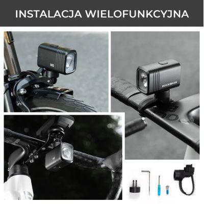 2. Rockbros 1000LM Fahrrad-Vorderlicht Weiß