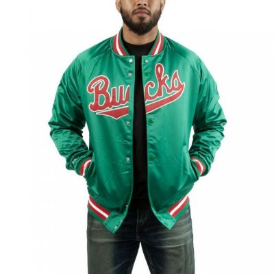 2. Mitchell & Ness NBA Milwaukee Bucks Leichte Jacke M STJKMG18013-MBUDKGN