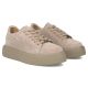 4. Damen-Lederschuhe, Sneaker, beige, Filippo DP7502/26