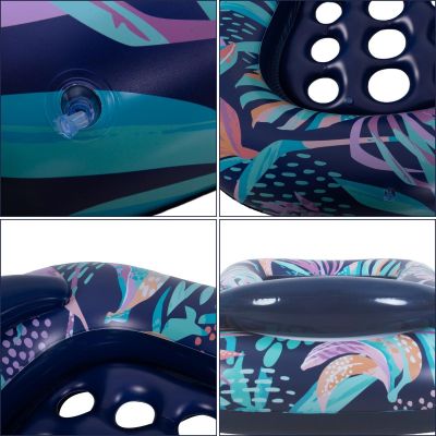 4. Aufblasbare Matratze 175x110x42cm, schwebender Sommernachtsstuhl 33359