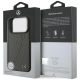 9. Mercedes Leather Large Laurel Leave MagSafe Case für iPhone 17 Pro - Schwarz und Grau
