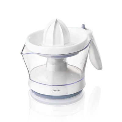 3. Philips Viva Collection Zitruspresse – 25 W/0,6 l/Einstellbare Fruchtfleischmenge/Automatischer Wechsel