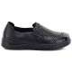 6. Bequeme Damen-Slipper aus Leder, schwarz, Vinceza 107241