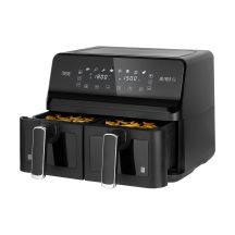 TEESA Heißluftfritteuse Doppeltopf XXL 8L 2700W fettfreie Fritteuse