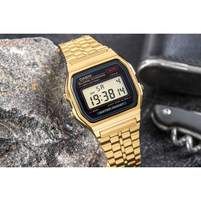 10. CASIO A159WGEA-1EF Unisex-Uhr