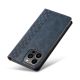 12. Magnetband Hülle Hülle für Samsung Galaxy S23 Flip Wallet Mini Lanyard Stand Blau