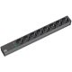 2. Bachmann 19'' 2m 8x Schuko H05VV-F 3G 1,50mm2 Splitter 8 x Netzwerkdose Schwarz