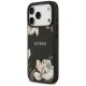 2. Guess Grained Flowers Classic Logo MagSafe Hülle für iPhone 17 Pro - Schwarz