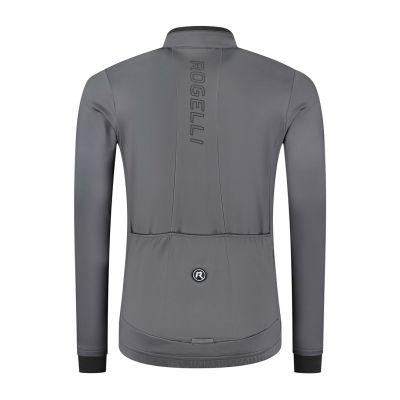 2. Rogelli ESSENTIAL Graphit-Langarmshirt M