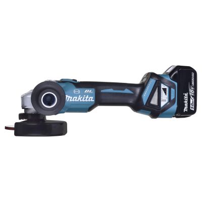 10. MAKITA DGA513RT3J 18V 3x5,0Ah Akku-Winkelschleifer