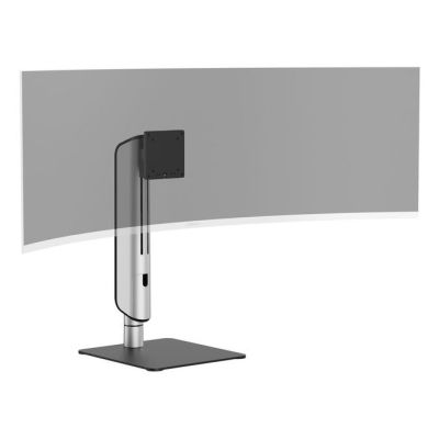 4. Gerätetischständer 17"-49"/1TFT 360° Robust/Freist. 18 kg Silber