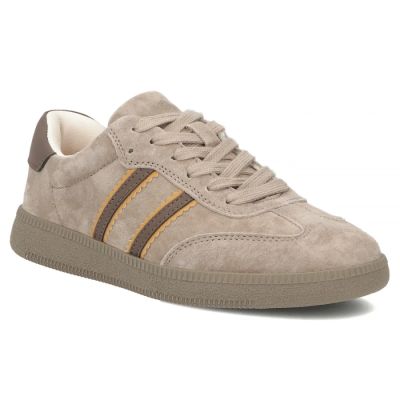 Damen-Lederschuhe, Sneaker, beige, Filippo DP7984