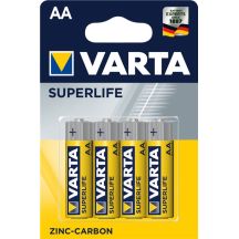 VARTA Superlife R6 AA Zink-Kohle-Batteriepack (Zn-C; x 4)