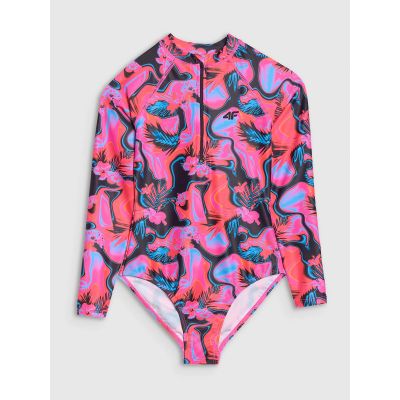 Einteiliger Badeanzug für Mädchen 4F 4FJWSS25USWSF094-90A