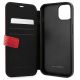 5. Ferrari FESAXFLBKP13SRE iPhone 13 mini 5.4" rot/rotes Buch On Track Carbon Stripe