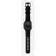 8. Nomad Rocky Point Armband, schwarzes Leder, Titan