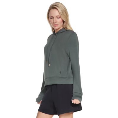 3. Skechers Cozy Luxe Hoodie HD127-GNBK Grün L