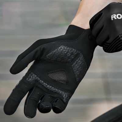 13. Rockbros Fahrradhandschuhe Frühling/Sommer/Herbst, Full, Größe: XL - Schwarz