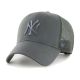 47 Brand MLB New York Yankees Branson Trucker Cap – B-BRANS17CTP-CCC