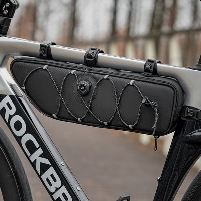 3. Rockbros TL003 ROAD TO SKY 2L Rahmentasche, wasserdicht – Schwarz