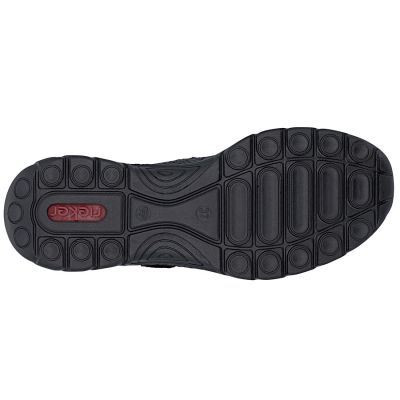 5. Rieker N4299-00 Damenschuhe, schwarz, mit Klettverschluss