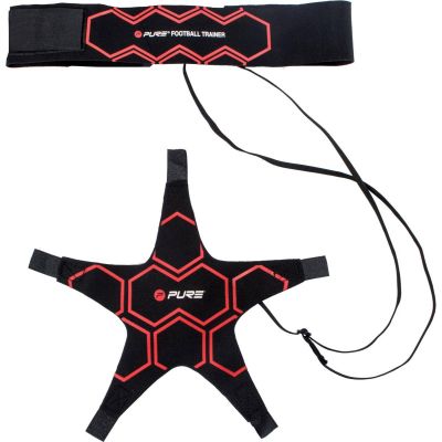 5. Fußballtrainer mit Gummi, schwarz, rot, rein, 2 Verbesserungen
