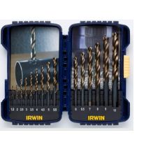 IRWIN SET 15-teilig TURBOMAX 1,5 mm, 2 mm, 2,5 mm, 3 mm, 3,5 mm, 4 mm, 4,5 mm, 5 mm, 5,5 mm, 6 mm, 6,5 mm, 7 mm, 8 mm, 9 mm, 10 mm