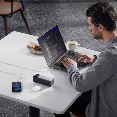 10. Powerbank Anker 737 24000mAh Schwarz, Silber (7978673)