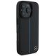 4. Mercedes MB Blue Line MagSafe Lederhülle für iPhone 16 Pro – Schwarz